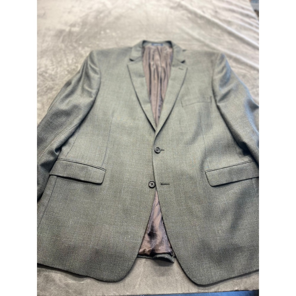 Ralph Lauren Men 46R Blazer Brown Blue Check Wool Sport Coat Dillards 46 Regular